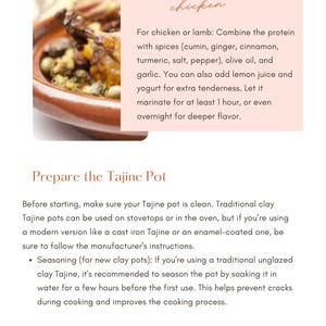 Moroccan Tagine Pot Traditional Clay Tagine for Authentic Moroccan Cooking Handmade Moroccan Tagine Traditional Tagine Pot for Slow Cooking