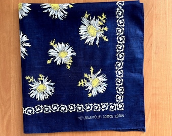 bandana vintage con cardi, fazzoletto di cotone svizzero con motivo floreale, foulard, fazzoletto da collo in cotone 100%, sciarpa da polso, regalo