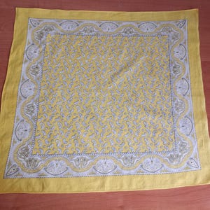 vintage swiss cotton floral bandana, handkerchief baumwolle, cotton head scarf, neckerchief image 9