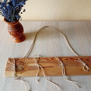 Hanger for dried and wild flowers, Handmade Rustic Wood Herband and Flower Drying Rack, Dried Flower Herb Rack Wall Hanging, Kitchen Decor image 8