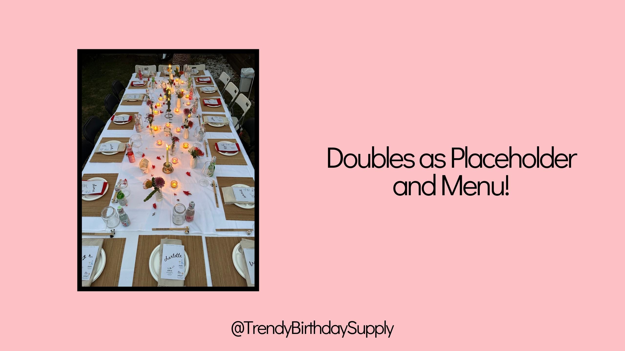 Editable Birthday Party Menus, Hibachi Party, Printable and Shareable ...