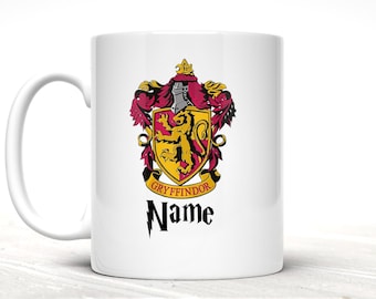 Ravenclaw, Gryffindor, Slytherin, Hufflepuff Coffee Mug, Enamel Hogwarts Cup, Wizarding World Gift, Magical Drinkware, Harry Potter Fan