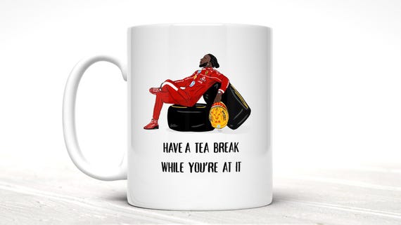 Lewis Hamilton Tea Break Mug, Formula Racing, Ferrari Fan Gift