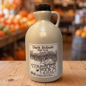 Dunkler, robuster Premium-Ahornsirup - Sparkrug in Quart-Größe (946 ml) - Ideal für den täglichen Gebrauch - 100% rein, organisch, koscher