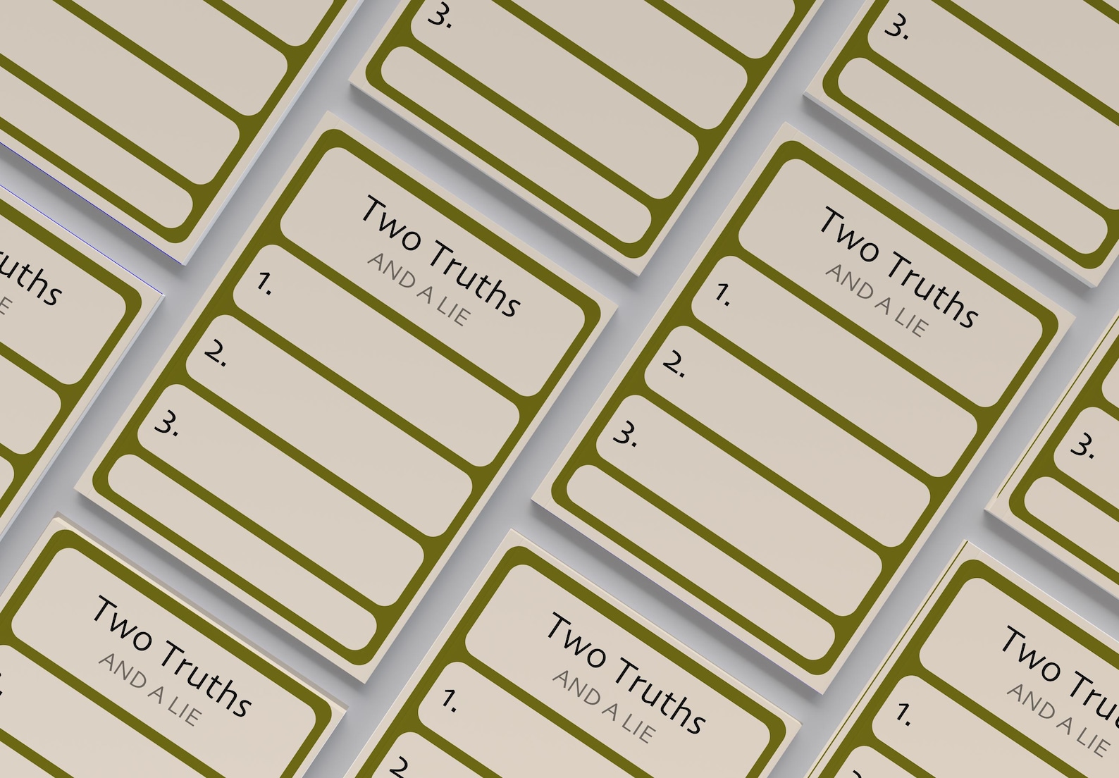 Two Truths and a Lie Game: Interactive Printable PDF - Etsy