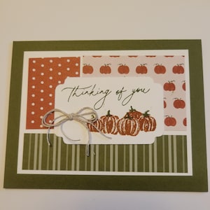 cartão de outono stampin up