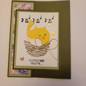 Stampin up a little bird told me card