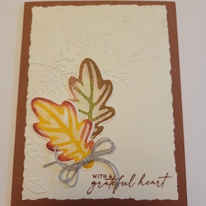 Carte Stampin Up automne reconnaissant
