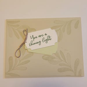 Stampin Up You Are a Shining Light-kaart