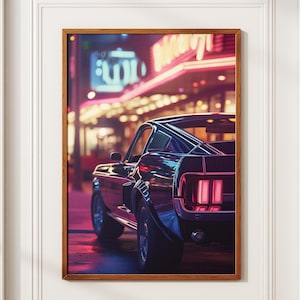 Rétro Néon – Ford Mustang 1967