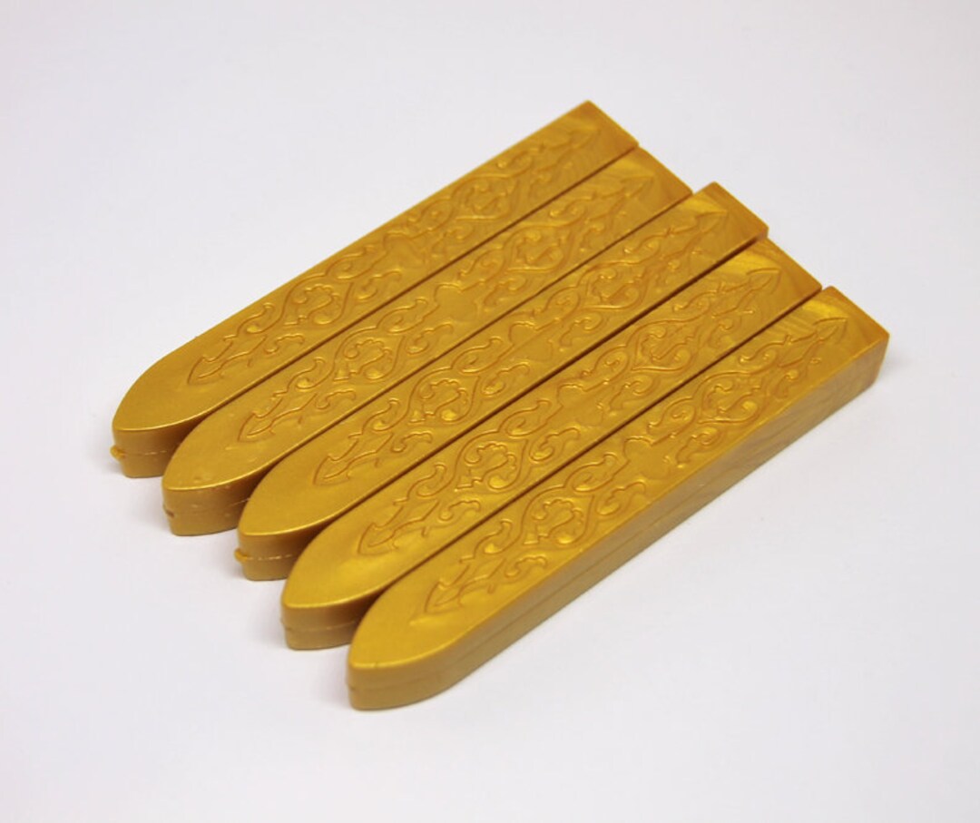5 Pack of Gold Sealing Wax for Ring Wax Seals. Send Letters in