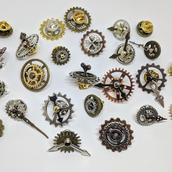 Steampunk Pin Brooch Etsy