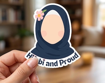 Modesty Sticker Islam Hijabi and Proud Sticker, Muslim Girl Sticker, Islamic Aesthetic Vinyl ...