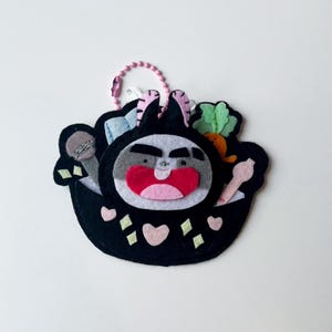 Hotpot Black Bunny - Joli porte-clés amovible