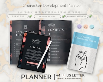 Character Development Planner: Fiction Writer Resource (Digital Download)