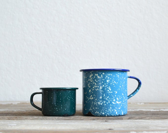 Vintage Enamel Mugs Etsy