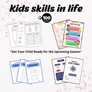 Kids Life Skills Bundle – 40% Off | 190+ Worksheets, Educational Resources, Therapy, Calming Corner, Coping Skills, Anxiety & CBT Tools