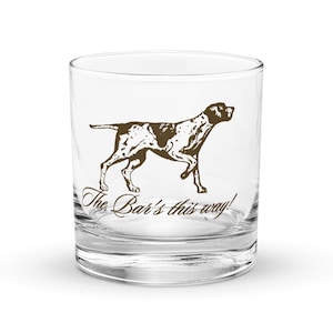 Pointer Bird Dog Bar Lustige Felsen Glas