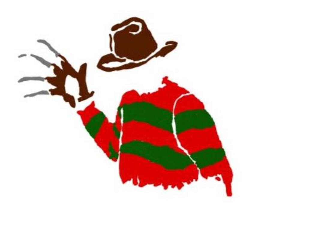 Freddy Kruger Digital Drawing Etsy