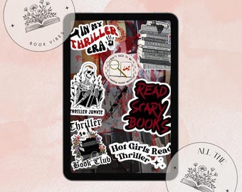 Thriller Book Lover Kindle genomskinliga omslagsinlägg – digital nedladdning