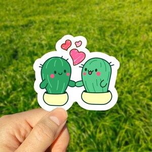 Pegatina de cactus, pegatinas de cactus, pegatina de amor, pegatina de cactus bonita, pegatina para Macbook, pegatina para portátil, pegatina para Kindle