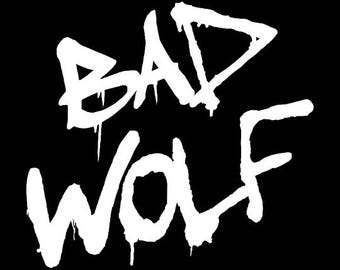 Doctor Who Bad Wolf Tardis Die Cut Decal | Whovian | indoor/outdoor decal | The Doctor | David Tennant | Time Lord | River Song | Sci-Fi