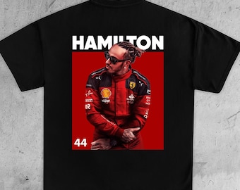 Camiseta unissex Lewis Hamilton Fórmula 1, Camisa Lewis Hamilton, Suéter Lewis Hamilton F1, Camisa F1 Lewis Hamilton, Camisa F1, Lewis Hamilton 44