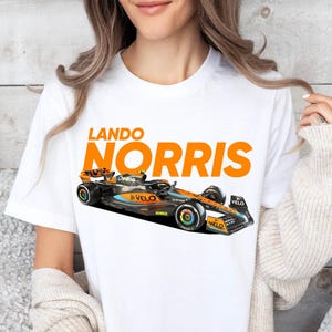 Mclaren Racing Formula One Tshirt Unisex F1 Gift Lando Norris Oscar f1 driver Shirt Lando Norris Formula One Sweatshirt, Lando Norris Hoodie
