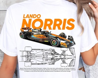 Lando Norris F1 T-Shirt: Unisex Formula One Racing Tee