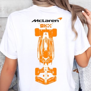 Mclaren Racing Formula One Tshirt Unisex F1 Gift Lando Norris Oscar f1 driver Shirt Lando Norris Formula One Sweatshirt, Lando Norris Hoodie