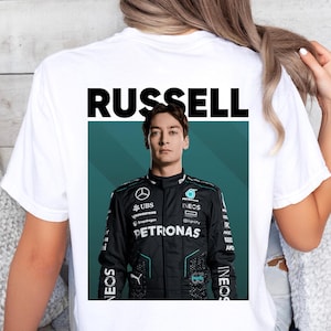 George Russell F1 T-Shirt: Formel1 Racing Fanbekleidung