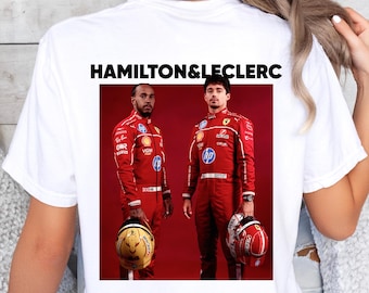 Lewis Hamilton & Charles Leclerc F1 T-Shirt: Motorsport Fan Apparel