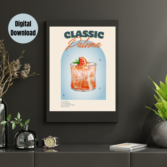 Paloma Cocktail Poster