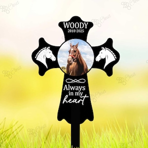Custom Horse Grave Marker Sign,Horse Memorial Sign,Horse Loss Memorial Sign, Pet Memorial Sign, Pet Name Sign