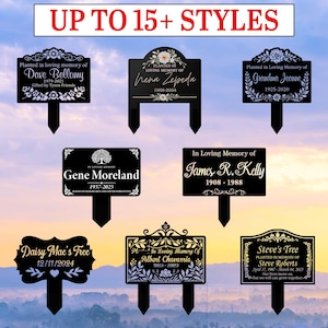 Personalized Memorial Tree Garden Sign,Memorial Tree Marker,Tree Grave Marker Stake, Remembrance Stake, Tree Memorial Gift