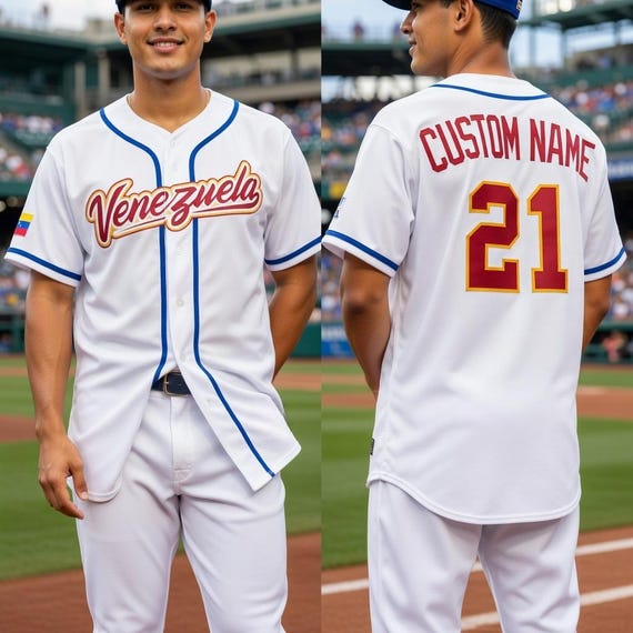 Custom Venezuela Baseball Jersey, Personalized Fan Shirt, Custom Name Number