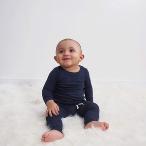 Navy lounge set, baby clothes, babyshower gift idea