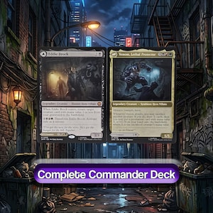 Eddie Brock Venom Lethal Protector COMMANDER DECK Sacrifice MTG Custom Edh Magic 100 Cards