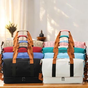 Sac de voyage unisexe | Sac de voyage de week-end à main | Sac de voyage léger | Sac de sport élégant | Sac de voyage pour homme et femme