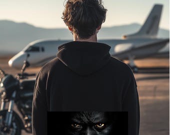 Rebel X Code "Panther Gaze" Black Hoodie
