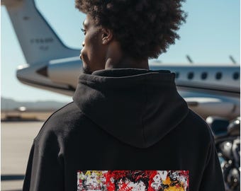 Rebel X Code "Chaos Collage" Black Hoodie