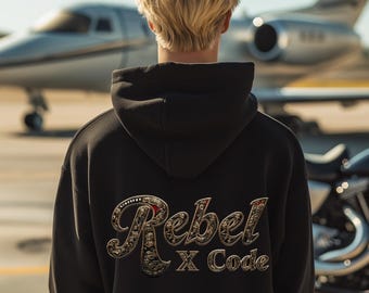 Rebel X Code "Golden" Black Hoodie