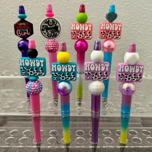 Country Themed Beaded Pens