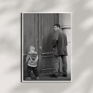 Funny Retro Bathroom Canvas Print: Classic Comedy Scene