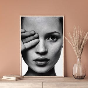 Kate Moss Print, Kate Moss Poster, Fashion Print, Life is Joke Print, Fashion Poster, Fashion Wall Art Kate Moss Photography Girl Room Decor