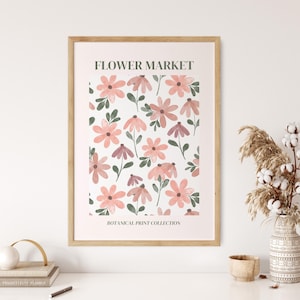 Flower Market Poster: Floral Print, London Flowers (Digital Download)