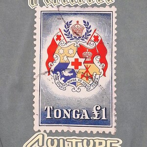 Tongan Streetwear Crewneck | Stamp Collection Piece | Island Fashion image 2