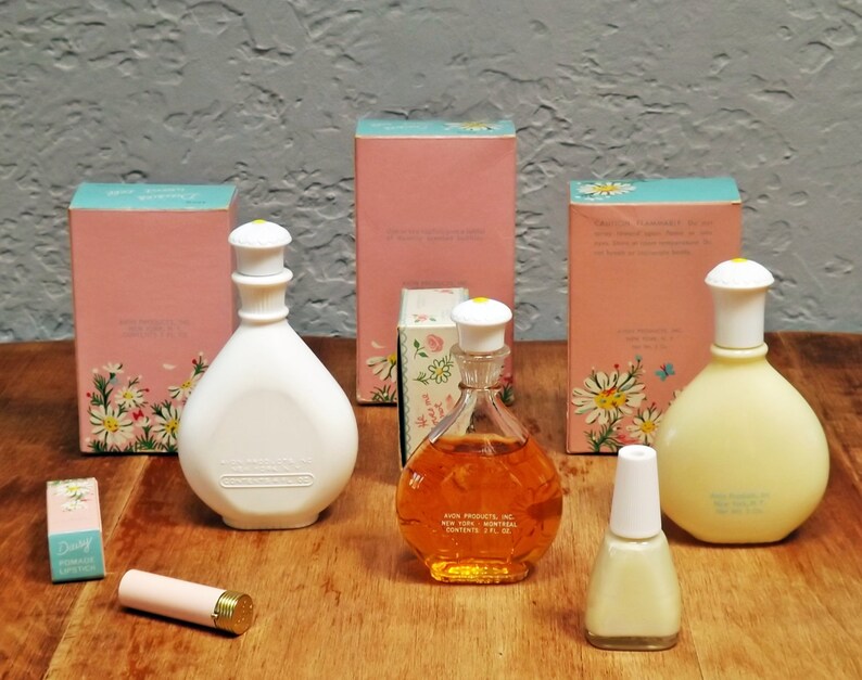 1960s AVON Daisies Won't Tell RARE Unused Collection for Etsy