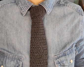 Slim Crochet Necktie Pattern: Stylish Handmade Accessory (PDF Pattern)