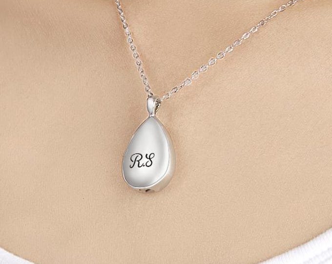 Necklace Urn Pendant Custom Engraved Memorial Jewelry Personalized Cremation Keepsake Gift for Loved Ones
